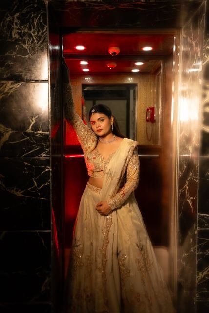 Anchal Bhatt — Red-lit editorial